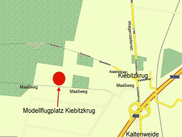 Karte Kiebitzkrug